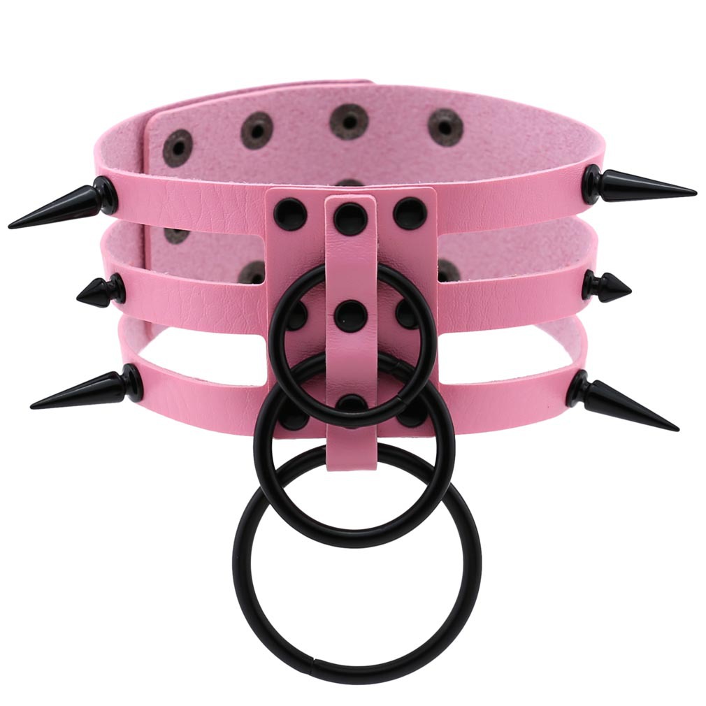 Mode Vrouwen Mannen Zwart Klin - Goth Punk Spike Choker recensie en prijs