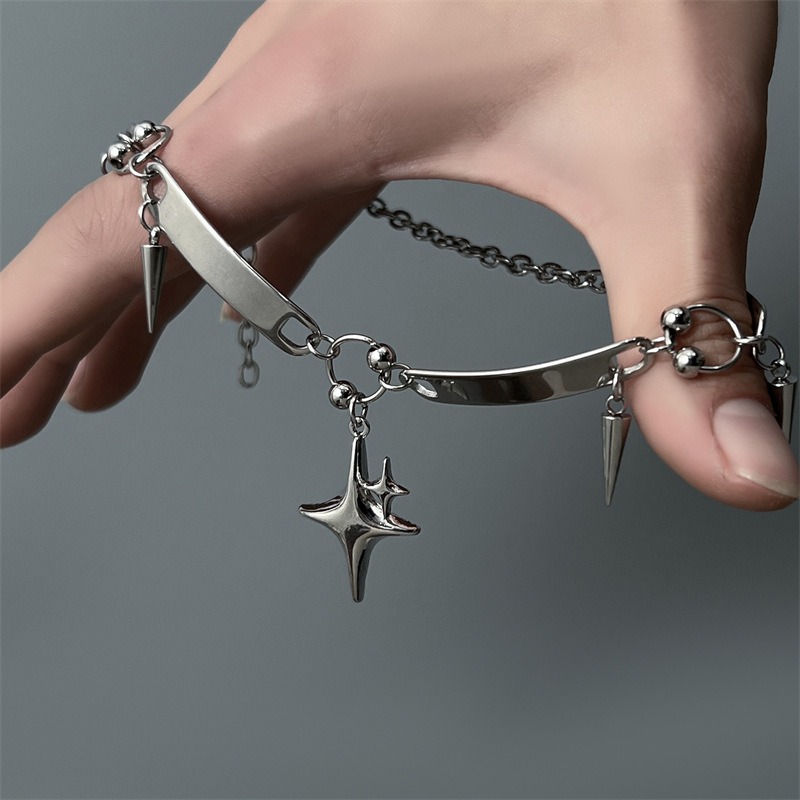 Hiphop roestvrijstalen punk st - Goth Punk Spike Choker recensie en prijs