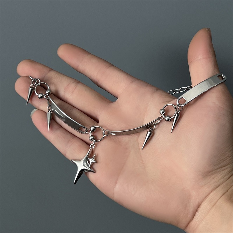 Hiphop roestvrijstalen punk st - Goth Punk Spike Choker recensie en prijs