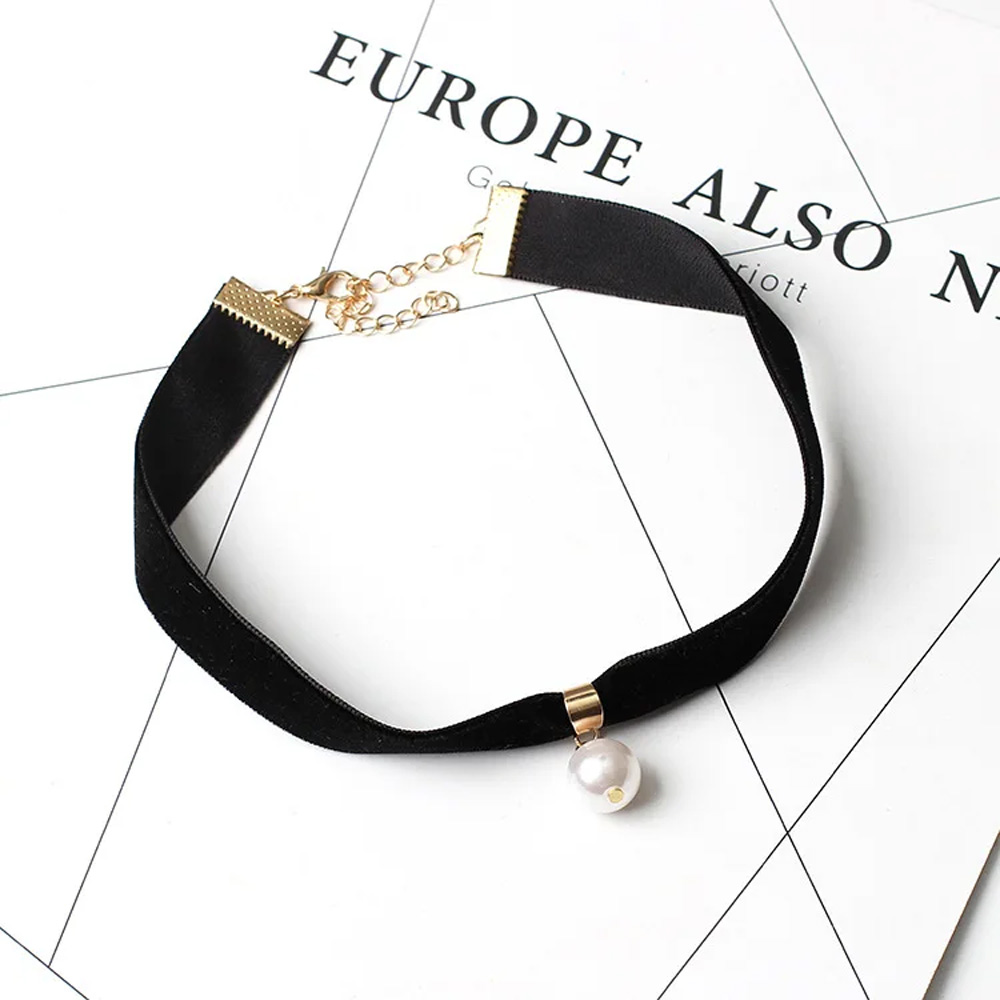 Eenvoudige vintage parel choke - Pearl Choker Necklace Vintage recensie en prijs
