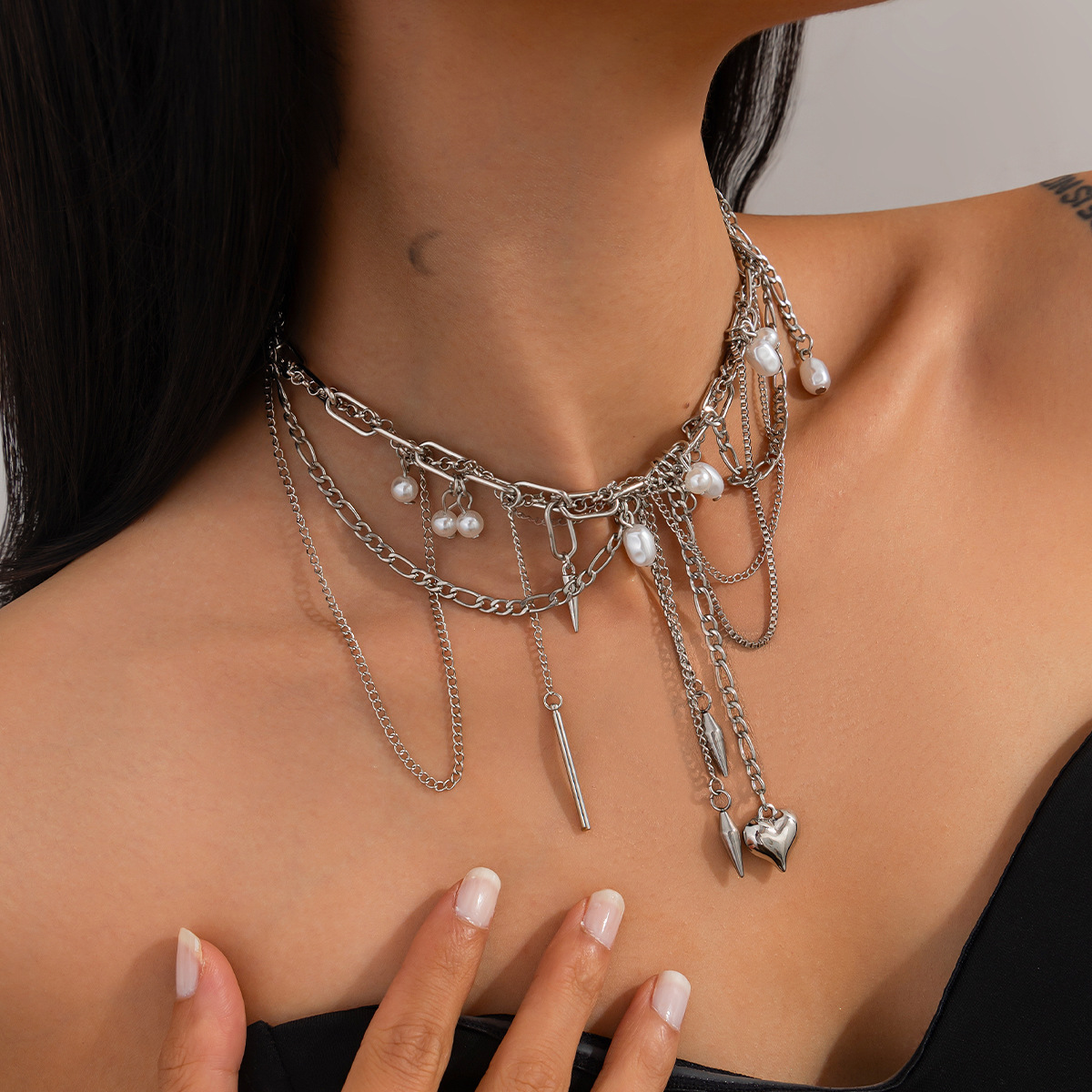 Vintage onregelmatige imitatie - Pearl Choker Necklace Vintage recensie en prijs