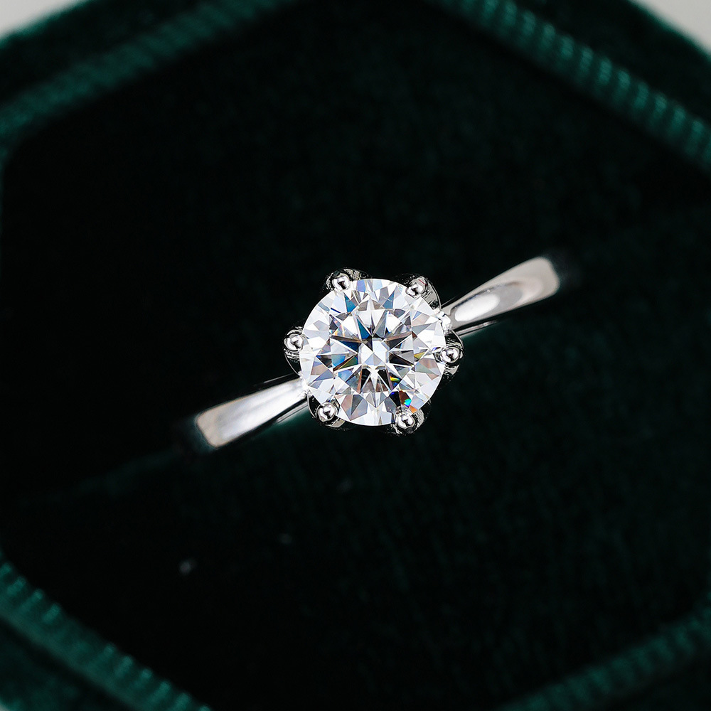 JoyceJelly Klassieke Moissanit - Moissanite Engagement Ring 1 Carat recensie en prijs