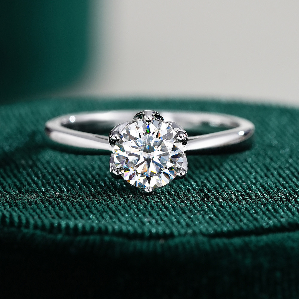 JoyceJelly Klassieke Moissanit - Moissanite Engagement Ring 1 Carat recensie en prijs