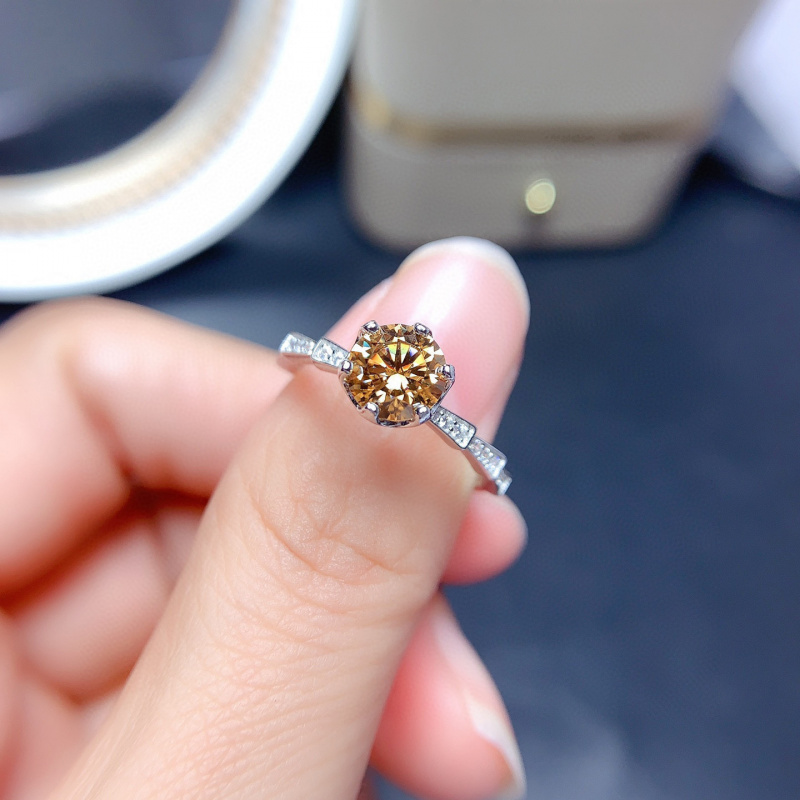 Morganiet ring met VVS1-klasse - Moissanite Engagement Ring 1 Carat recensie en prijs