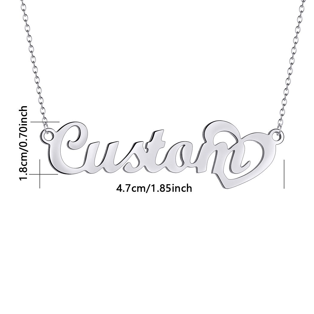 Aangepaste Naam Ketting Met Mi - Custom Name Necklace Stainless Steel recensie en prijs