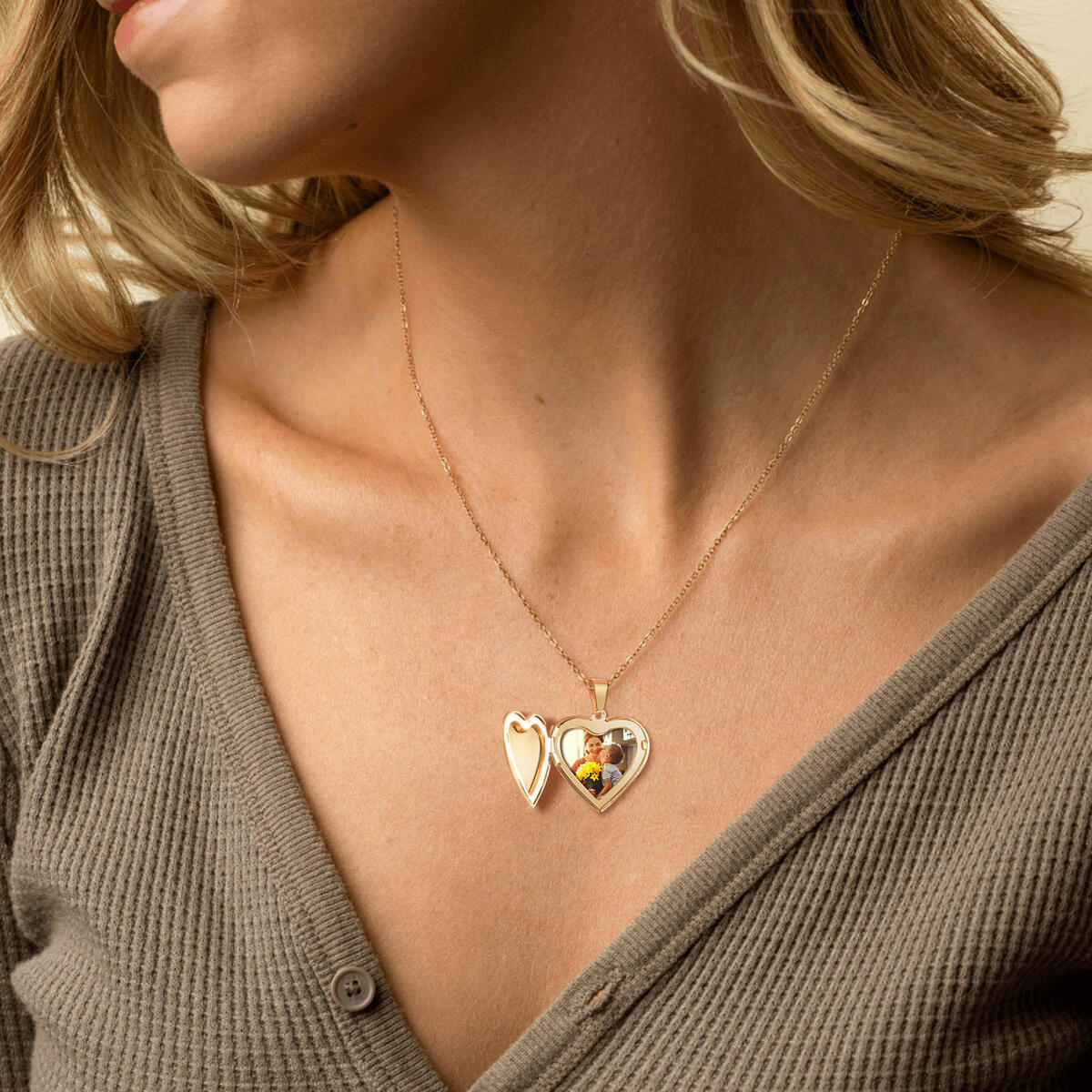 Roestvrij stalen sieraden hart - Heart Locket Necklace Photo recensie en prijs