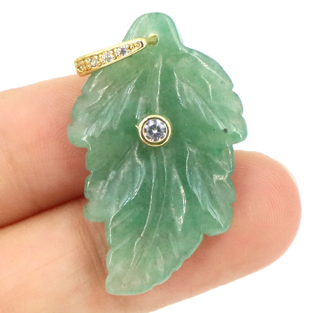 Natuursteen blad hanger helend - Crystal Pendant Necklace Natural Stone recensie en prijs
