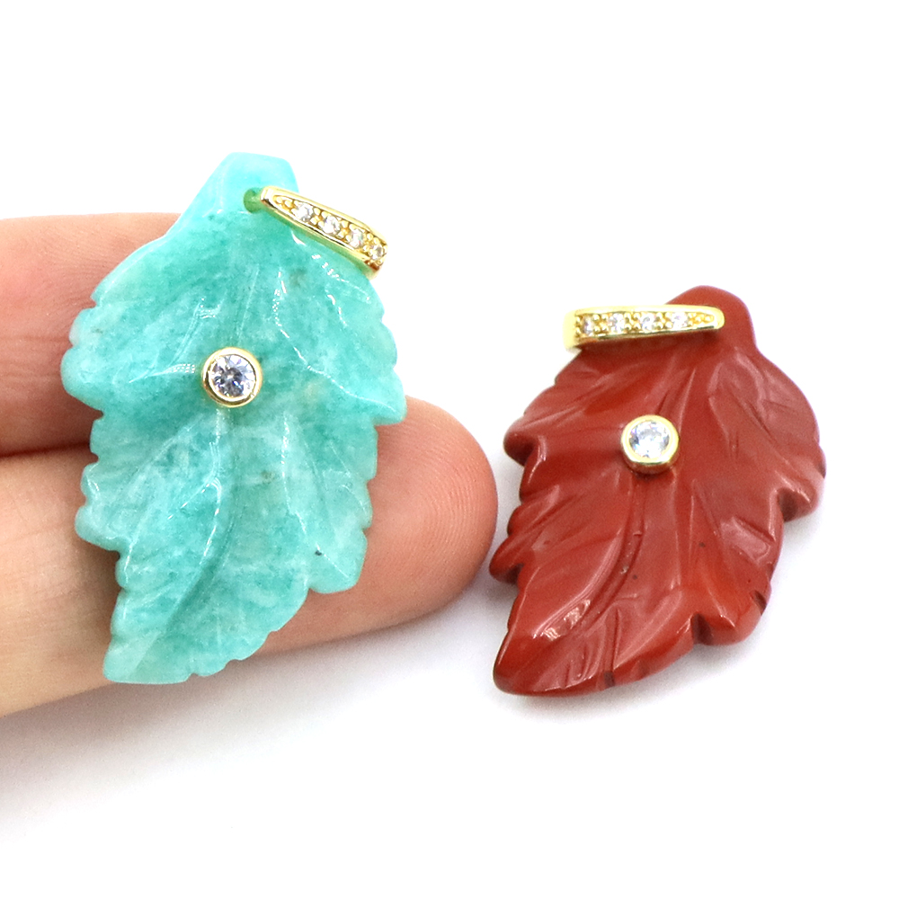 Natuursteen blad hanger helend - Crystal Pendant Necklace Natural Stone recensie en prijs