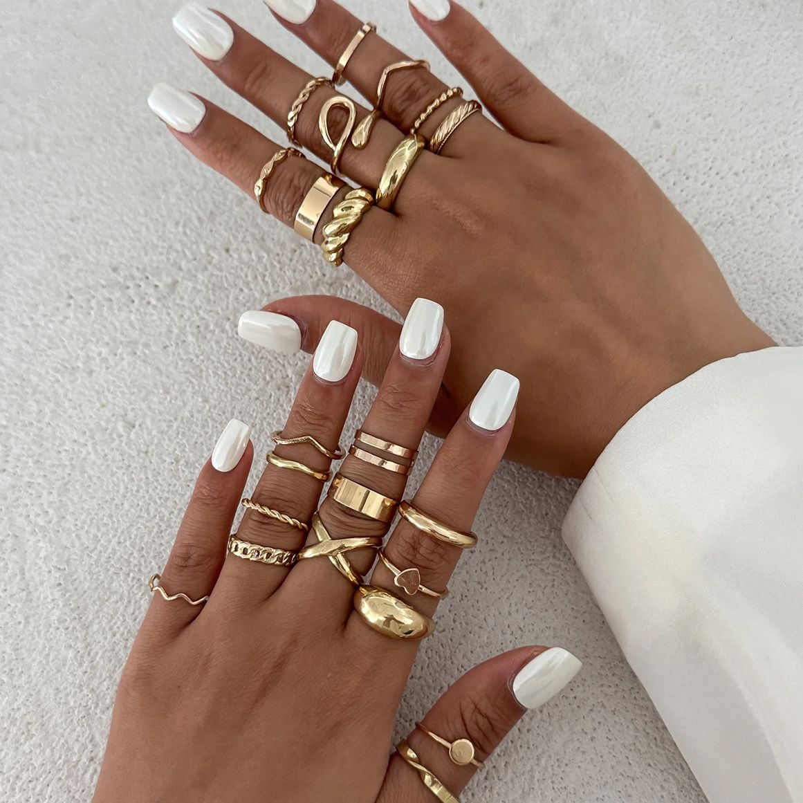 KunJoe 24 stks/set Trendy Onre - Vintage Punk Knuckle Rings Set recensie en prijs