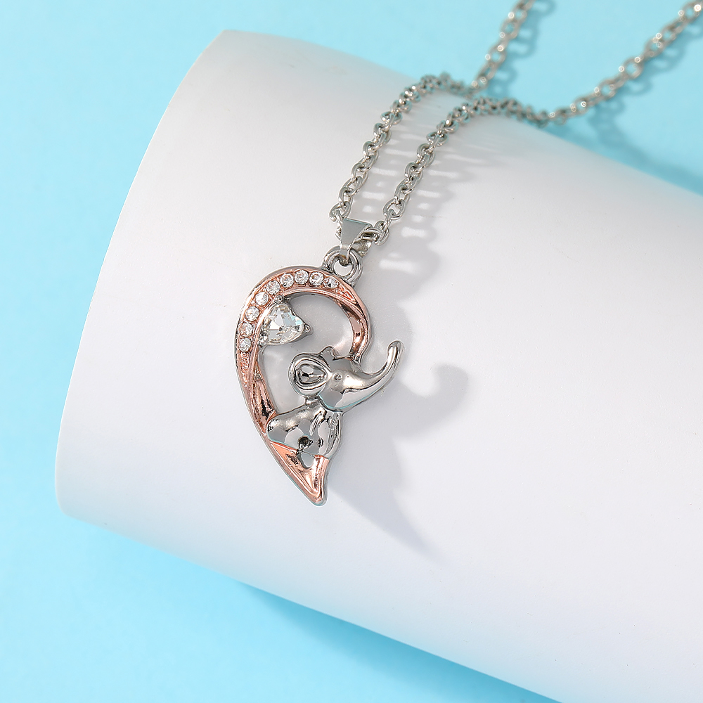 2-delige magnetische hart-olif - Magnetic Couple Matching Necklaces recensie en prijs