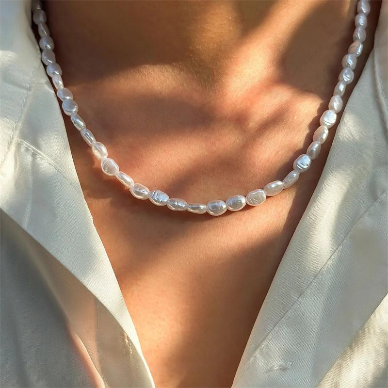 Nieuwe Mode Eenvoudige Imitati - Pearl Choker Necklace Vintage recensie en prijs