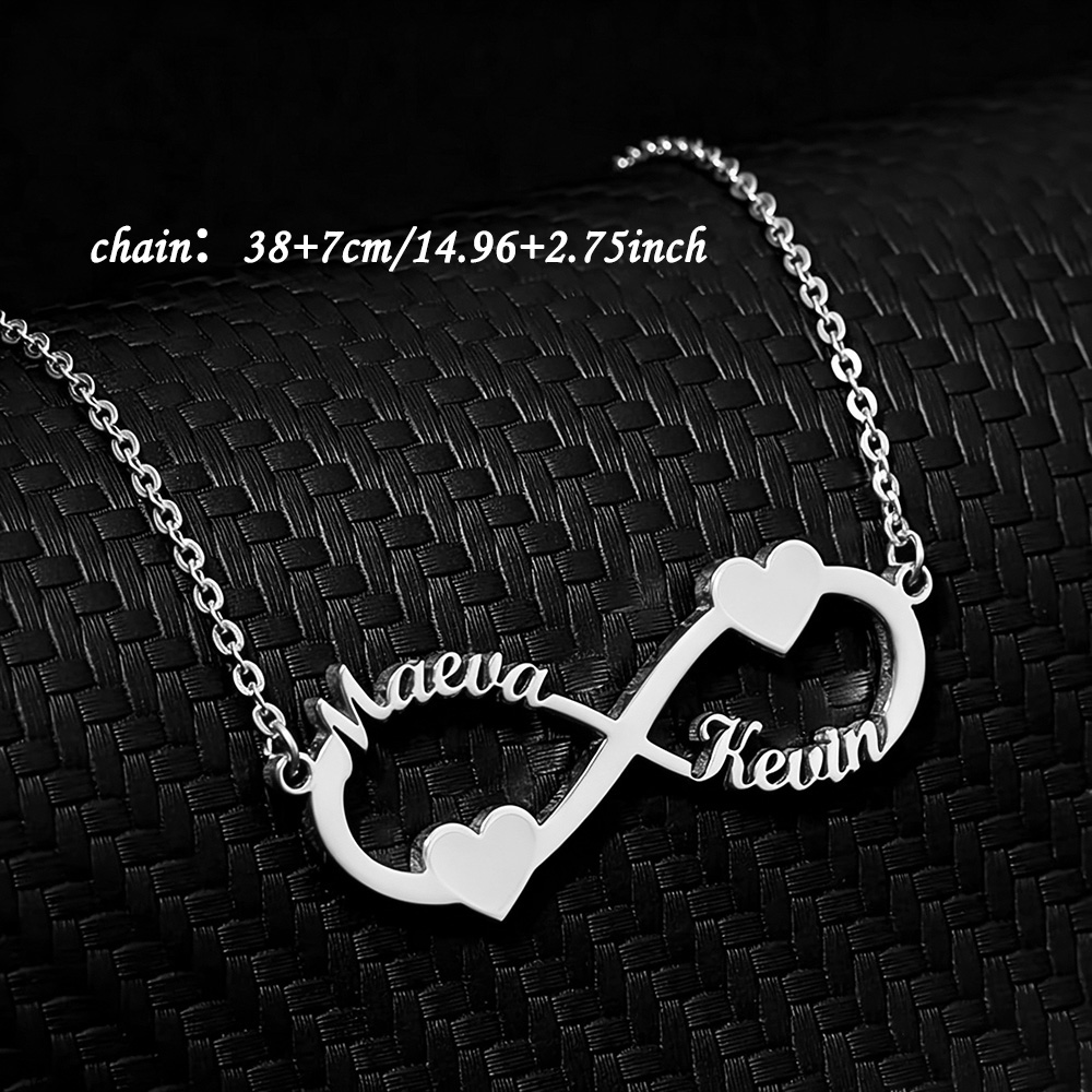 Aangepaste naamketting Infinit - Custom Name Necklace Stainless Steel recensie en prijs