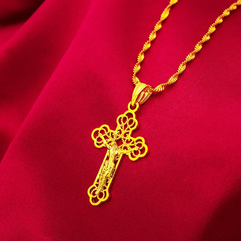 Briex Jewelry Ins Vintage goud - Cross Pendant Necklace Gold recensie en prijs