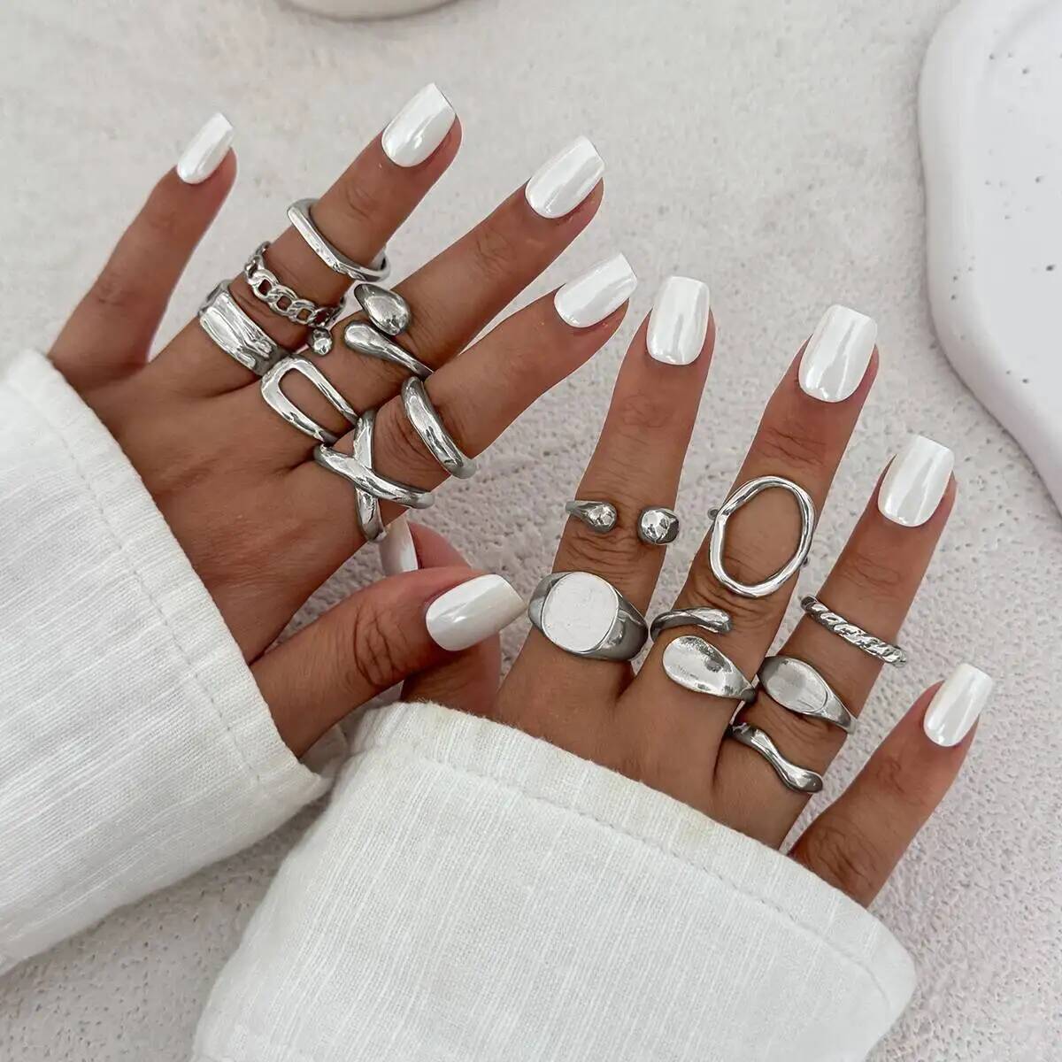 IngeSight.Z 14 stks/set Hip Ho - Vintage Punk Knuckle Rings Set recensie en prijs