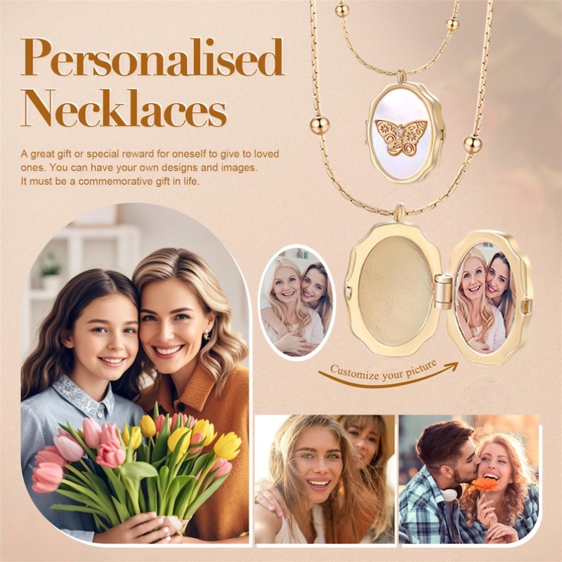 Persoonlijkheid engel medaillo - Heart Locket Necklace Photo recensie en prijs