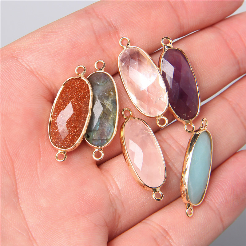 2 stuks 10X26mm Natuurlijke Du - Crystal Pendant Necklace Natural Stone recensie en prijs