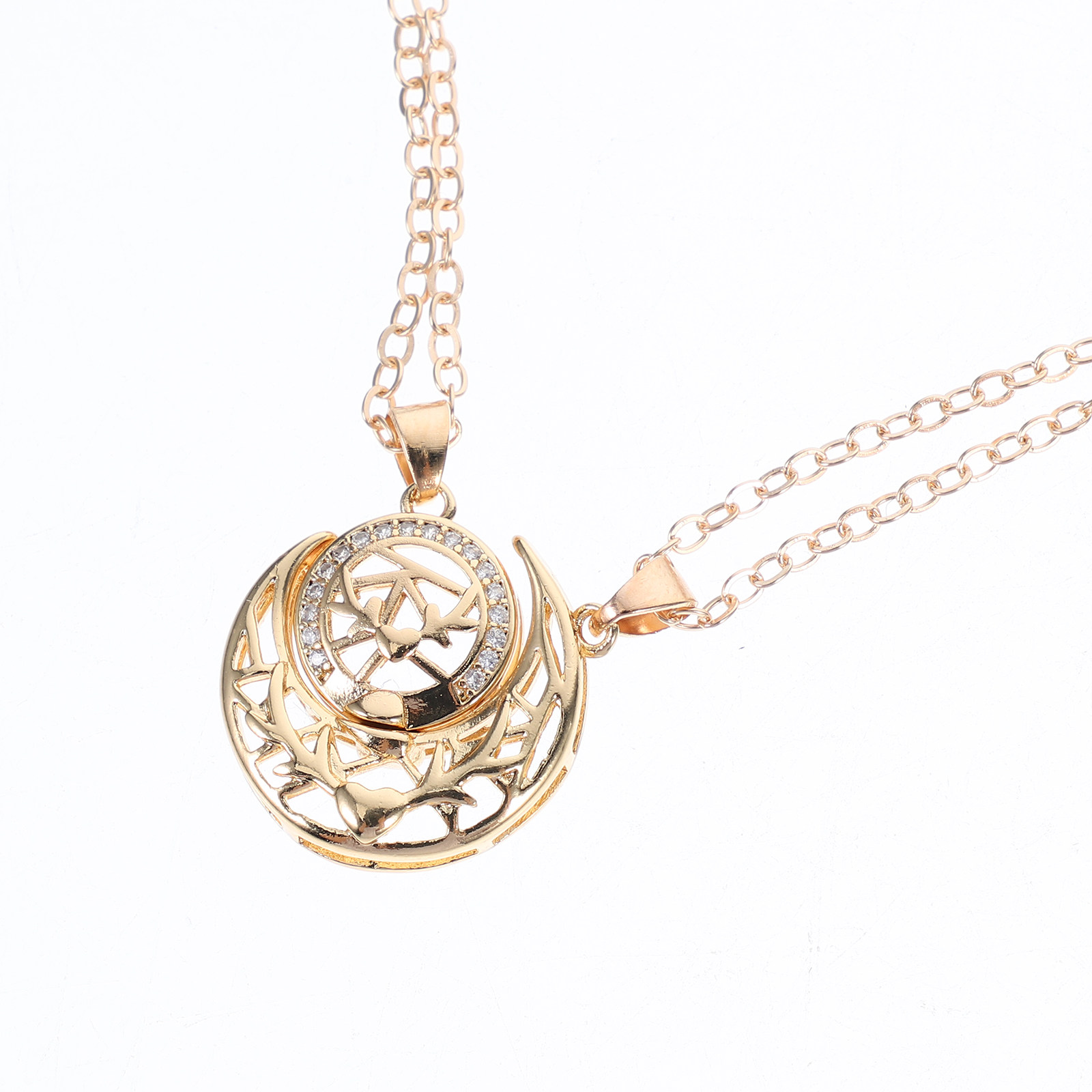 1 paar Zon-Maan ketting voor k - Magnetic Couple Matching Necklaces recensie en prijs