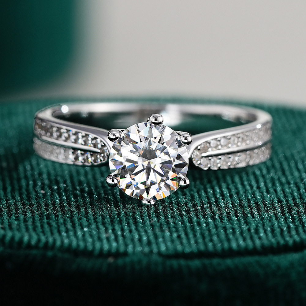 0.5/1/2/3 Karaat Klassieke Zes - Moissanite Engagement Ring 1 Carat recensie en prijs