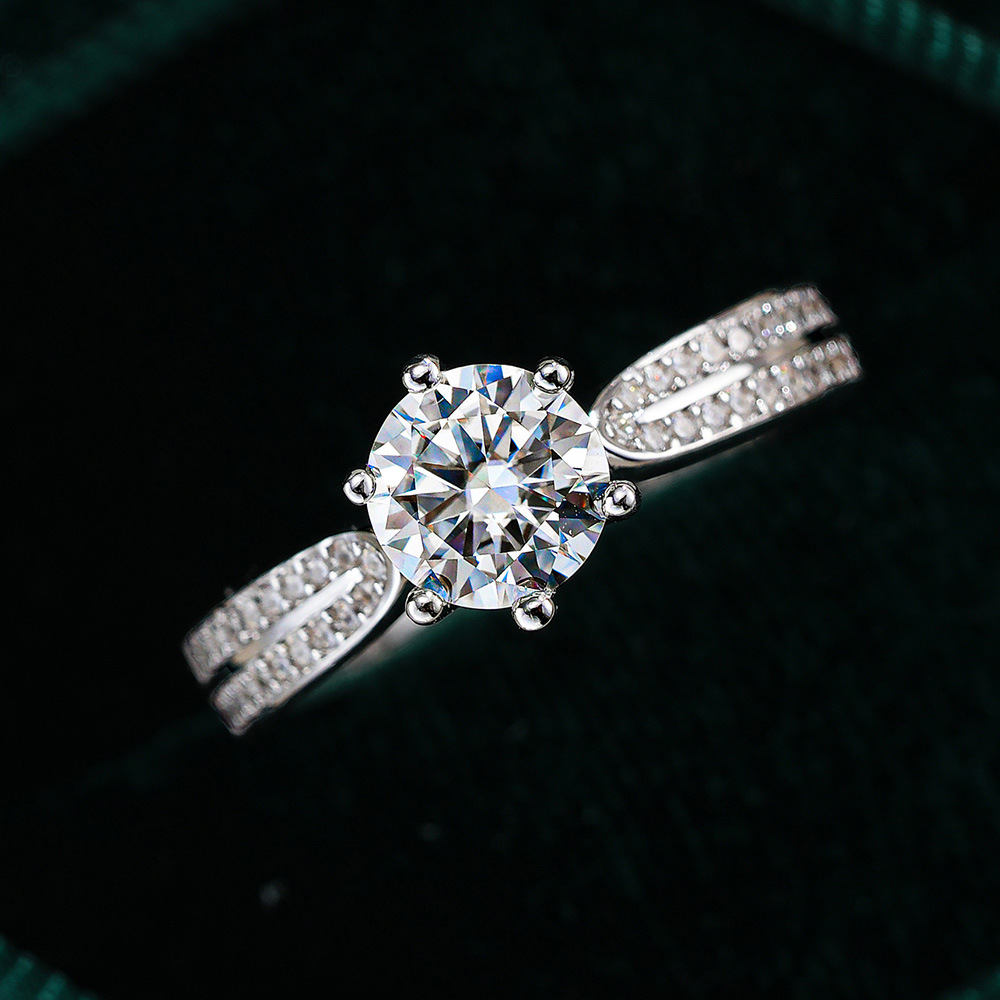 0.5/1/2/3 Karaat Klassieke Zes - Moissanite Engagement Ring 1 Carat recensie en prijs