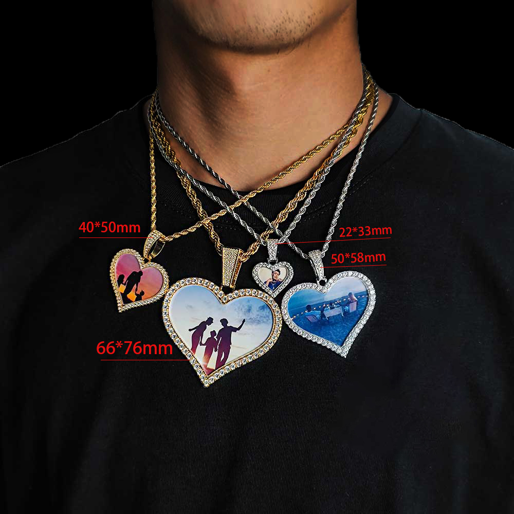 Hiphop hartvormige locket kett - Heart Locket Necklace Photo recensie en prijs