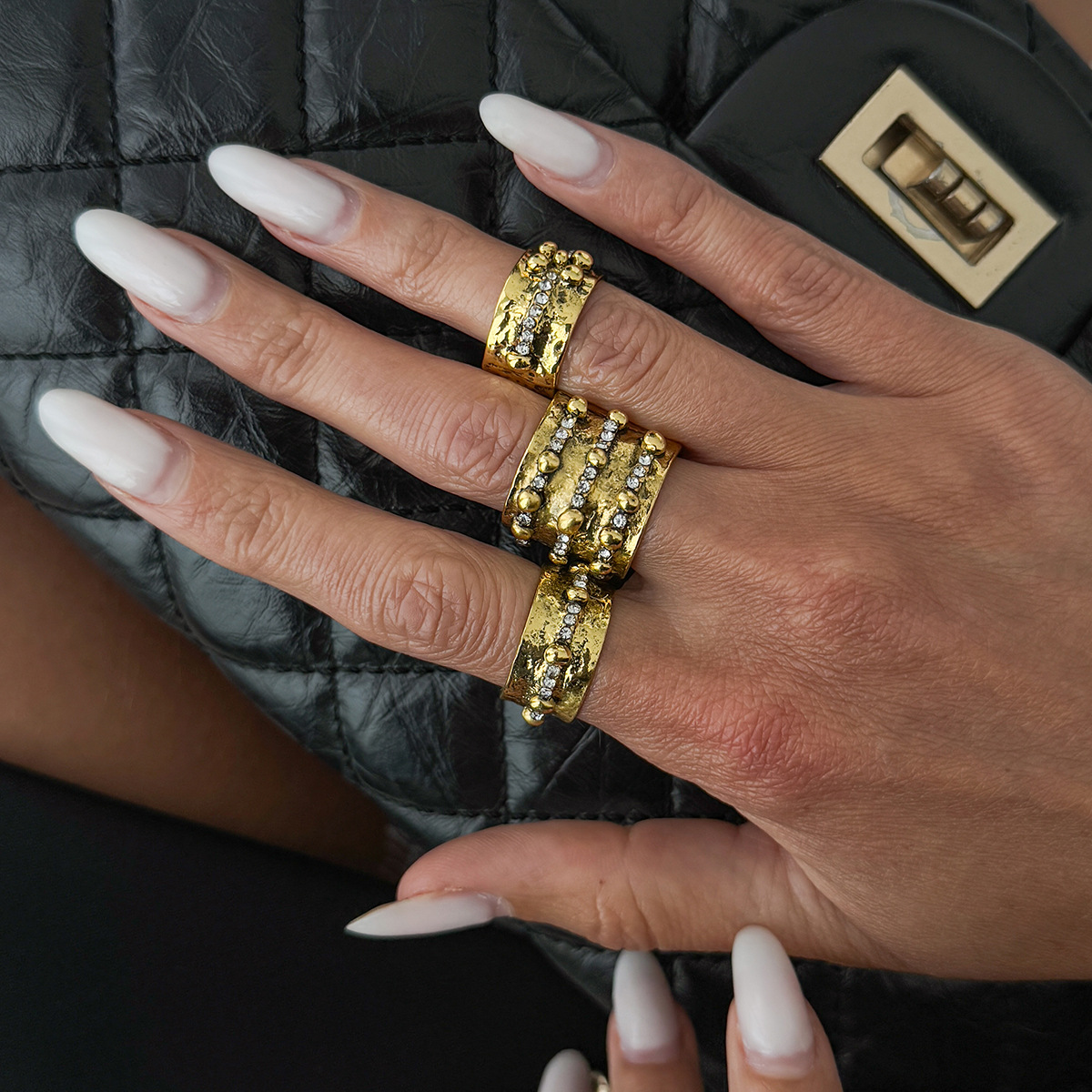 3 stuks vintage inlay strass v - Vintage Punk Knuckle Rings Set recensie en prijs