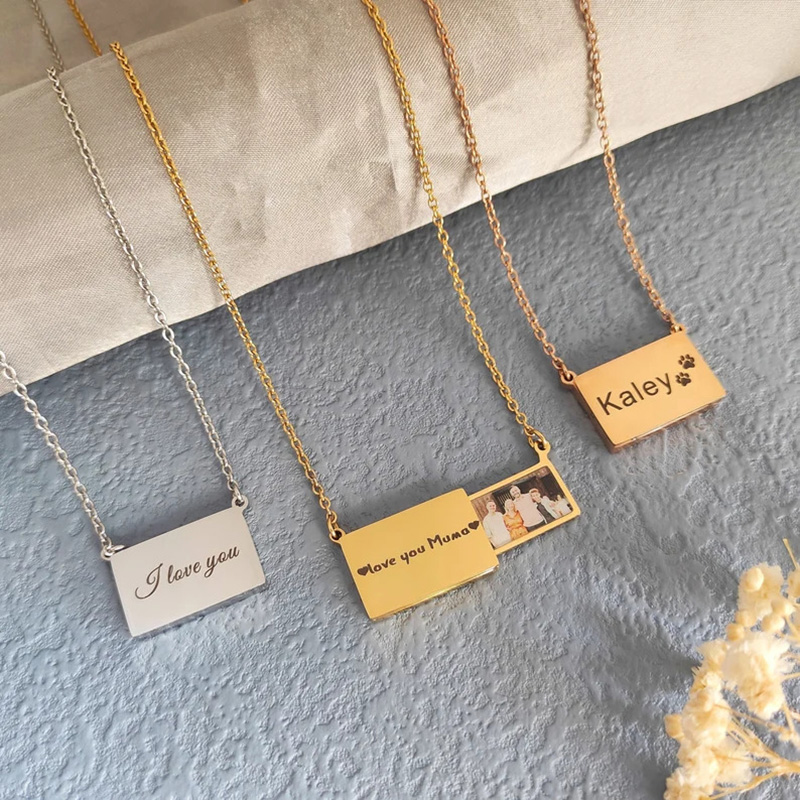 Gepersonaliseerde roestvrijsta - Heart Locket Necklace Photo recensie en prijs
