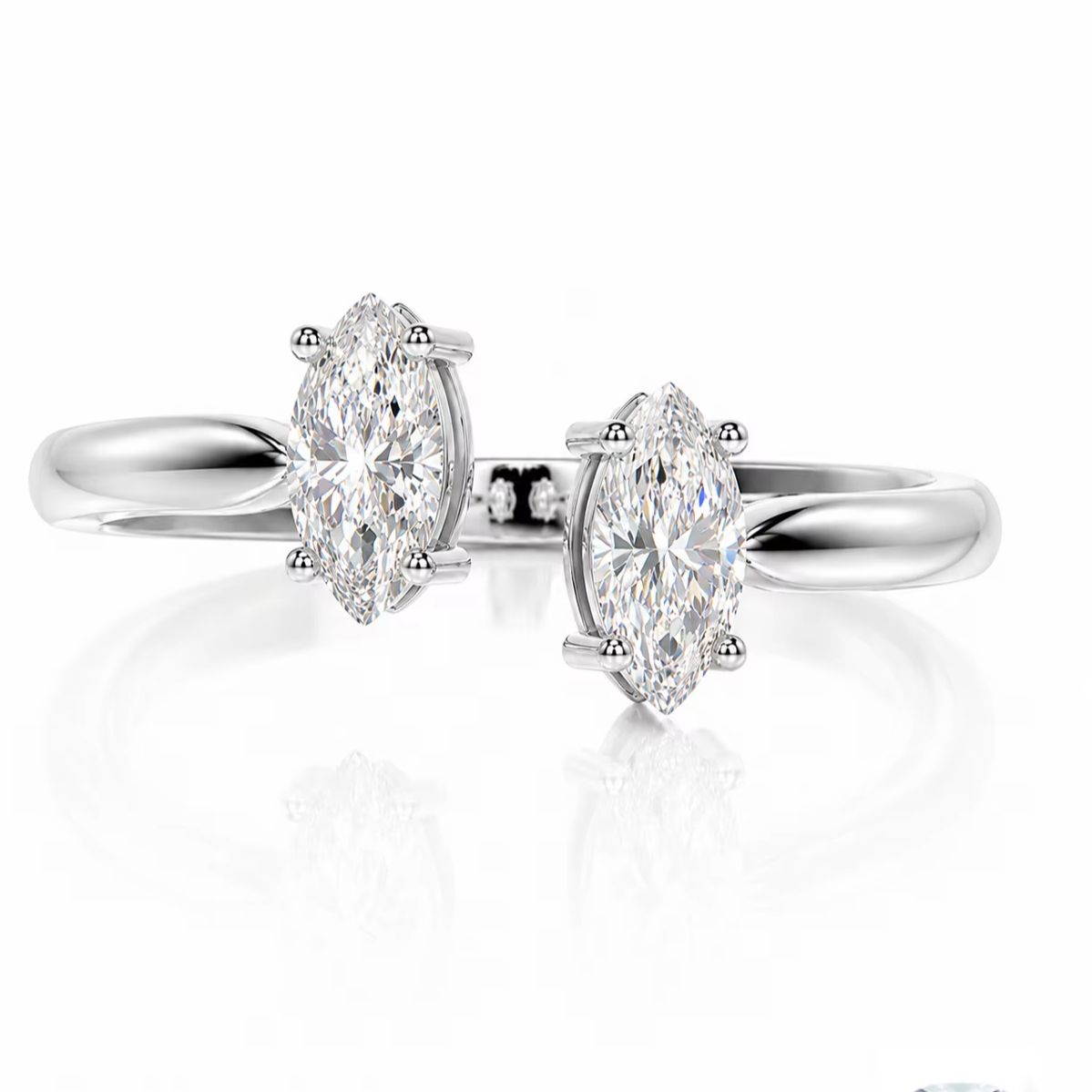 Een 1-karaats 925 sterling zil - Moissanite Engagement Ring 1 Carat recensie en prijs