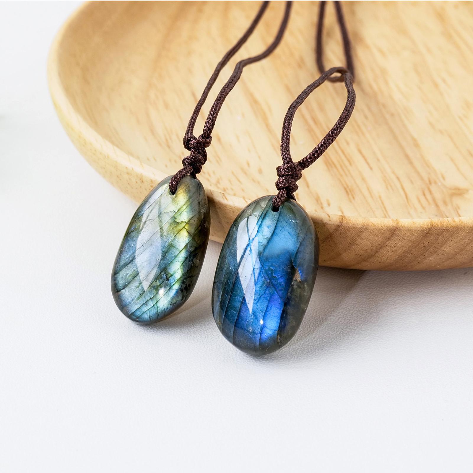 Natuurlijke Labradoriet Hanger - Crystal Pendant Necklace Natural Stone recensie en prijs
