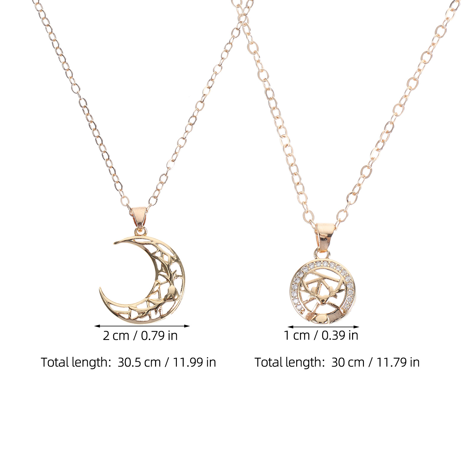 1 paar zon- en maankettingset  - Magnetic Couple Matching Necklaces recensie en prijs