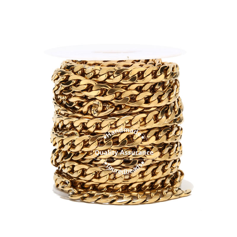 1M Gold Tone 12Mm Breedte Zwar - Cuban Link Chain 12Mm recensie en prijs