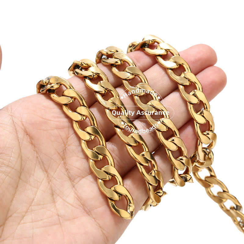 1M Gold Tone 12Mm Breedte Zwar - Cuban Link Chain 12Mm recensie en prijs