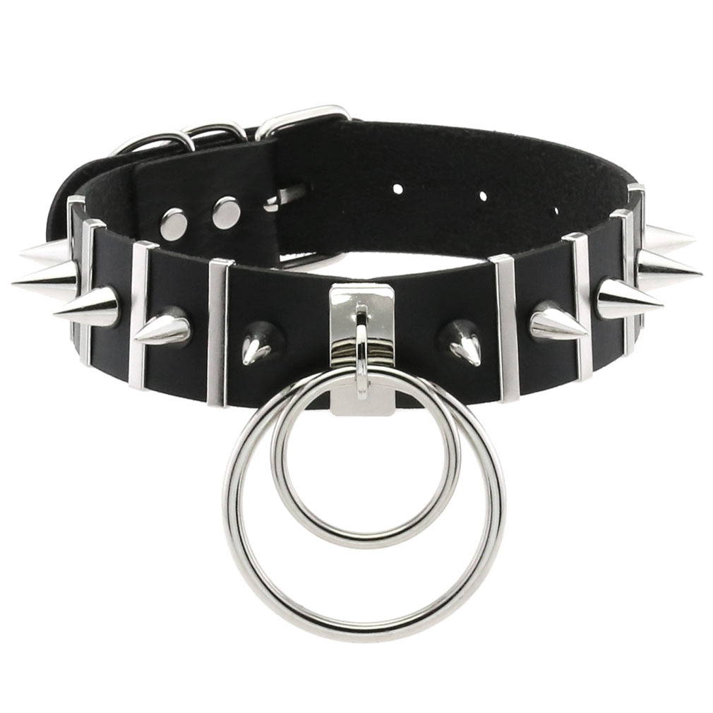 Grote Spikes Choker Lederen Kr - Goth Punk Spike Choker recensie en prijs