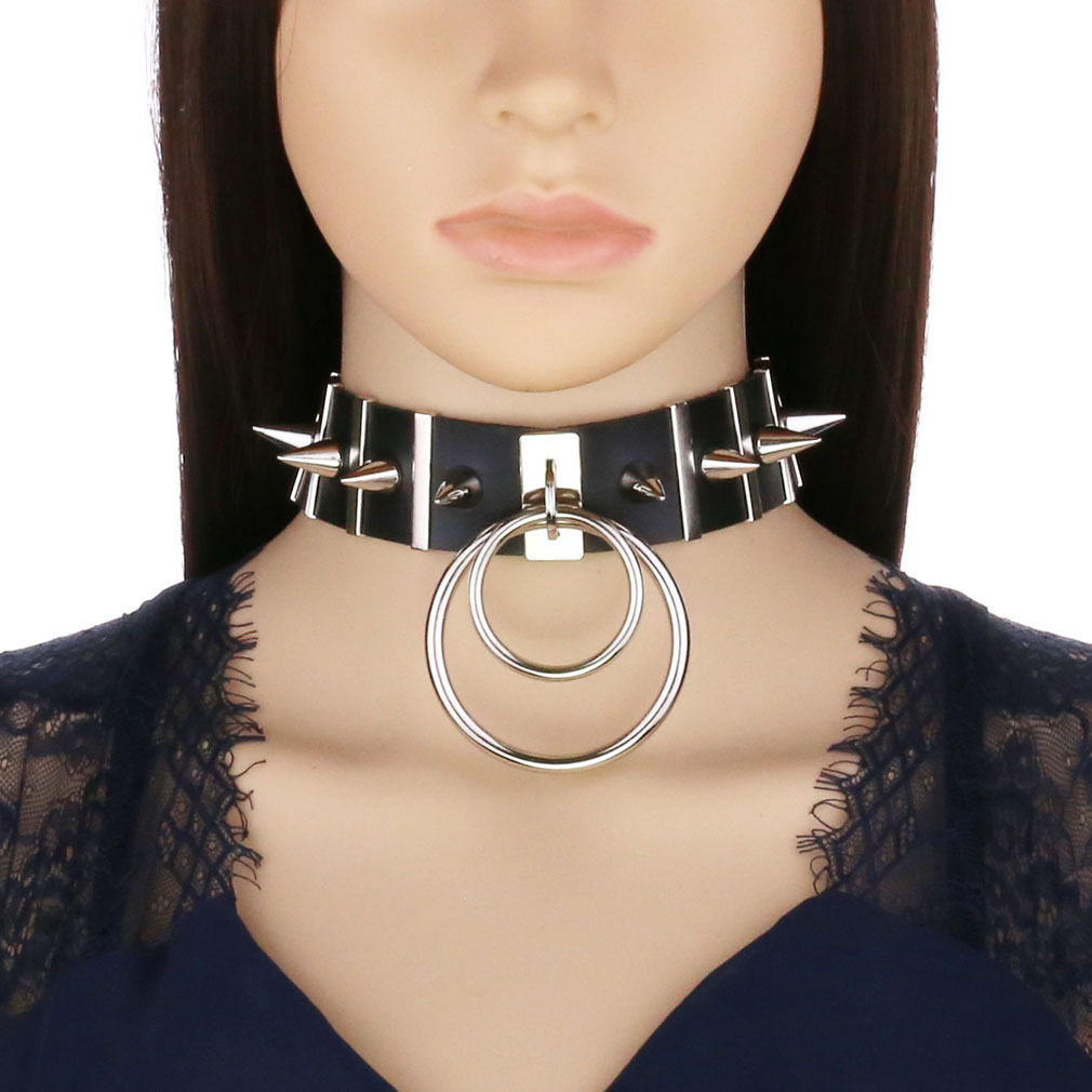 Grote Spikes Choker Lederen Kr - Goth Punk Spike Choker recensie en prijs