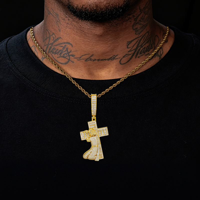 TUHE Nieuwe Jezus Kruis 925 Zi - 925 Sterling Silver Chain Necklace Men recensie en prijs
