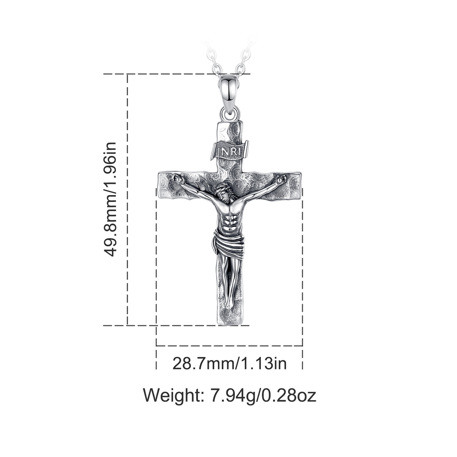 Eudora Kruisbeeld Kruis Kettin - Cross Pendant Necklace Gold recensie en prijs
