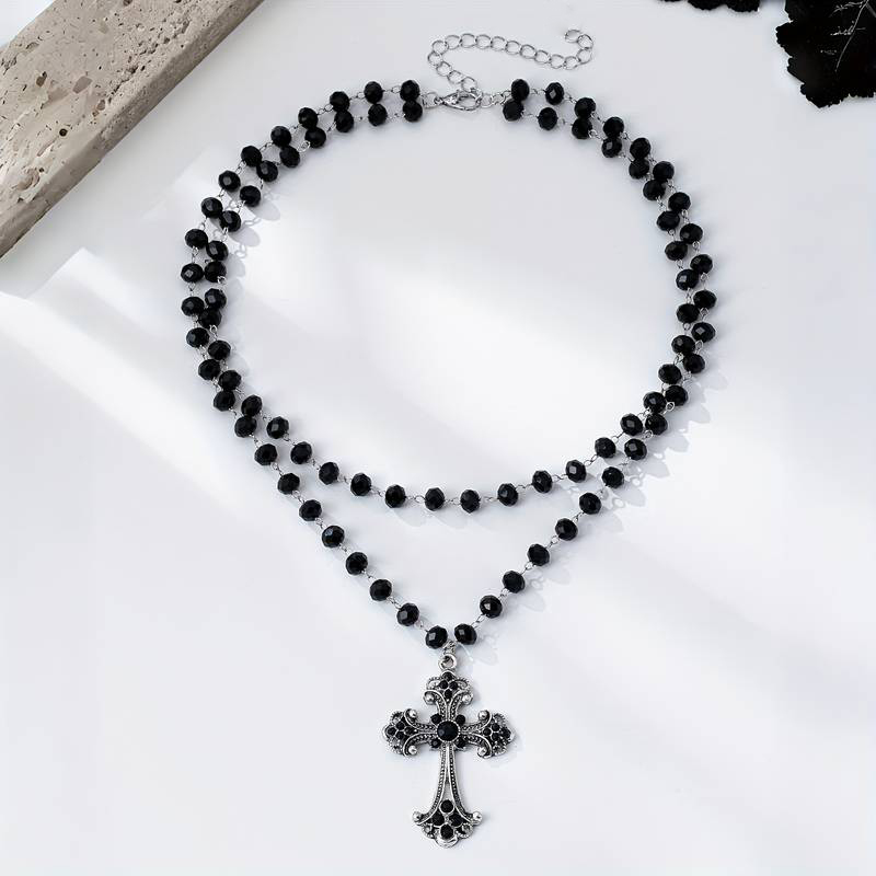 Y2K Grunge Gothic gelaagde kru - Layered Pendant Necklace Aesthetic recensie en prijs