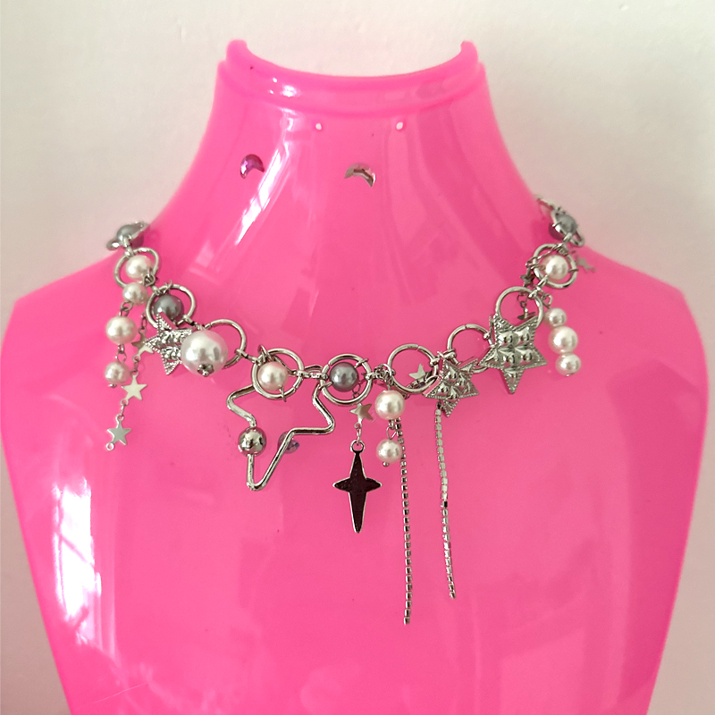 Y 2K Sieraden Parel Splicing S - Pearl Choker Necklace Vintage recensie en prijs
