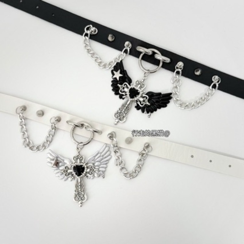 Gotische Subcultuur Engelenvle - Layered Pendant Necklace Aesthetic recensie en prijs