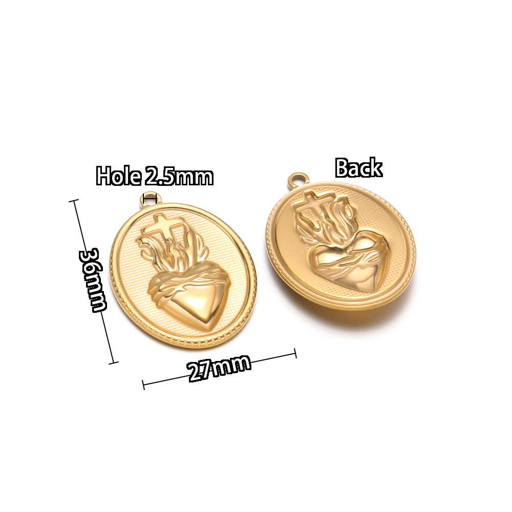 5 stuks roestvrij staal goud o - Cross Pendant Necklace Gold recensie en prijs