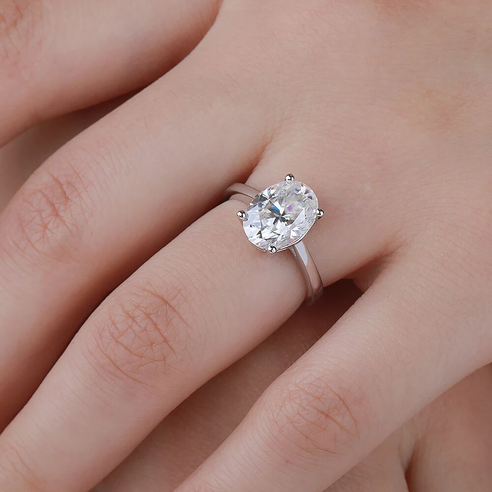 1/2/3 Karaat Oval Cut Moissani - Moissanite Engagement Ring 1 Carat recensie en prijs