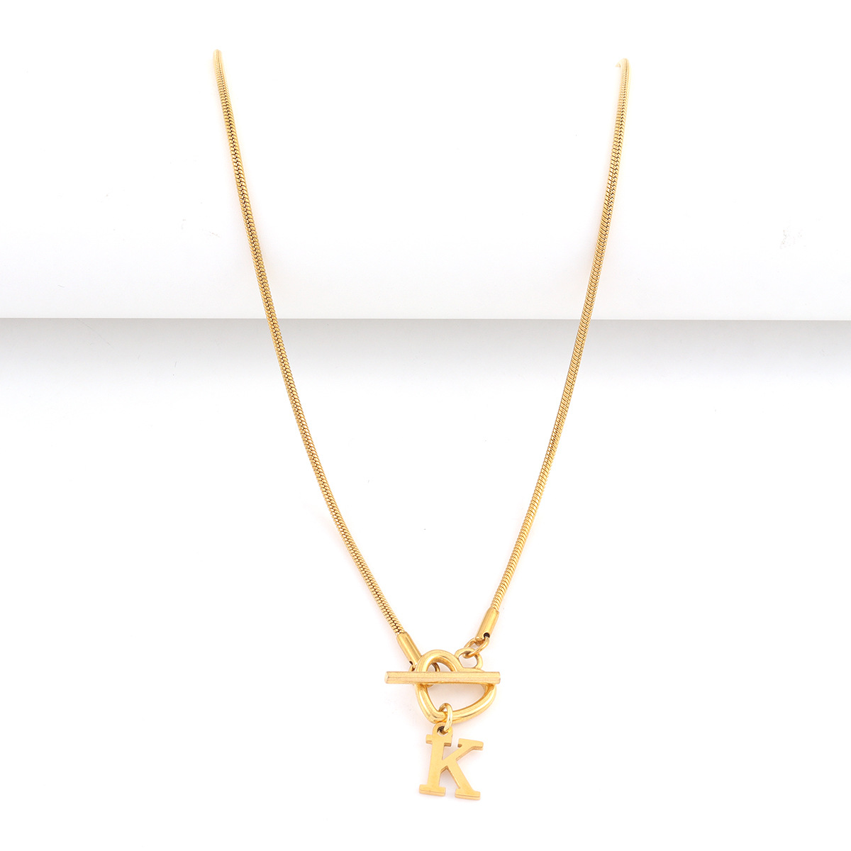 Mode A-Z Initiaal Hart Hangert - Initial Letter Necklace 18K Gold recensie en prijs