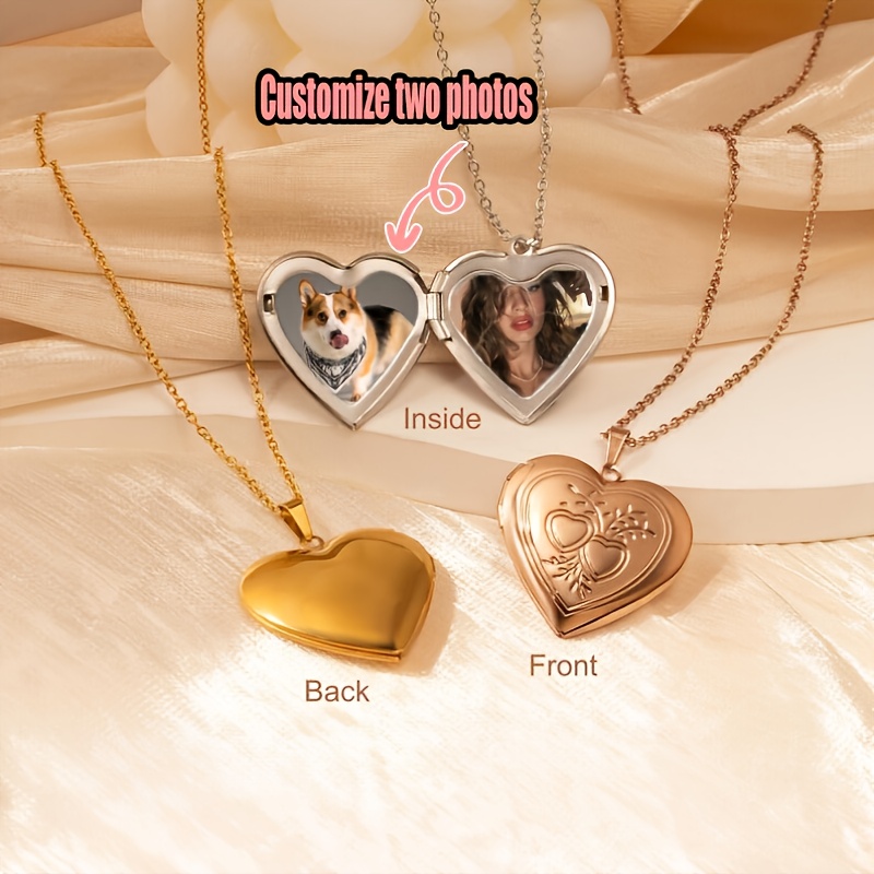 Gepersonaliseerde 1/2 Foto Hal - Heart Locket Necklace Photo recensie en prijs